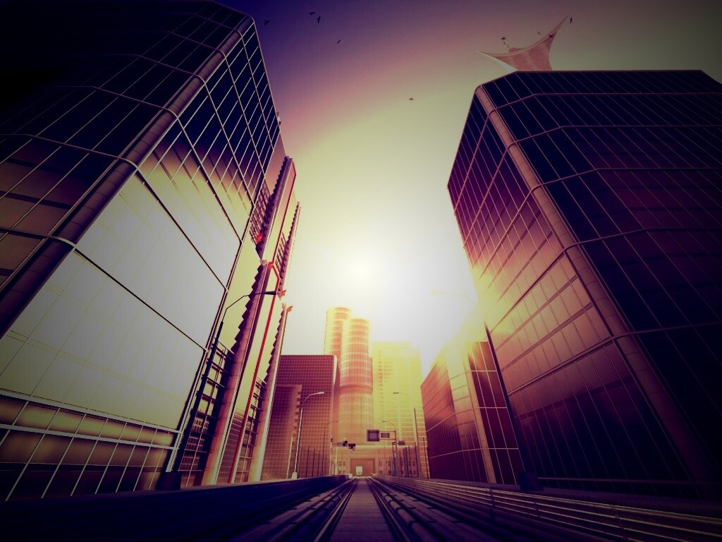 Улица из Mirrors Edge обои