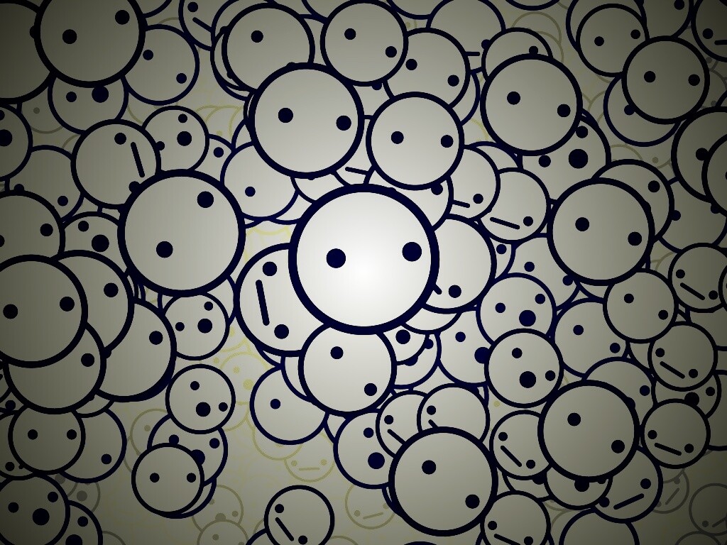 Фон из смайликов обои