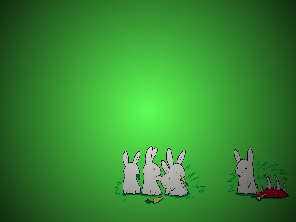 Заяц-каннибал обои