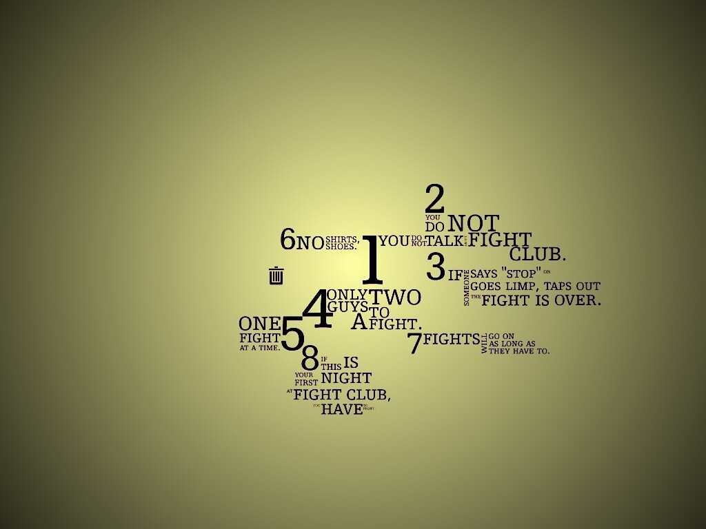 Правила бойцовского клуба обои