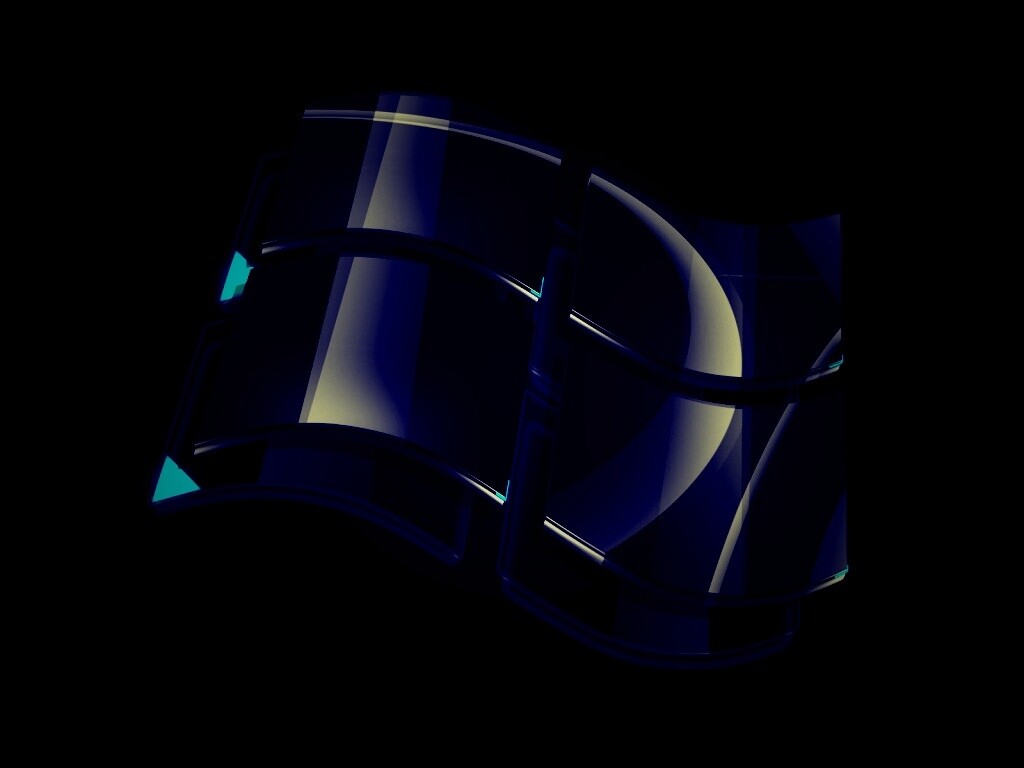 Стеклянный логотип Windows обои