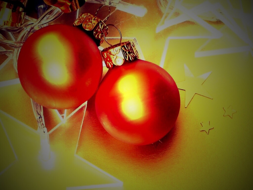 Елочные игрушки обои