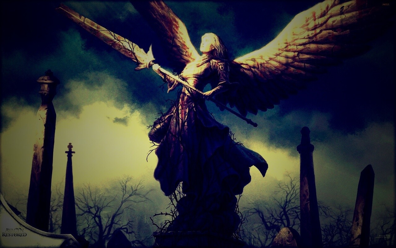 Ангел с мечом обои