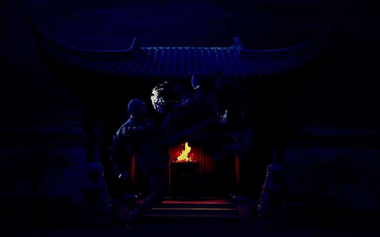 Бой ниндзя обои