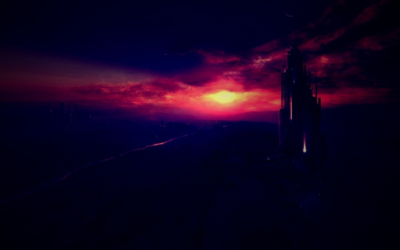 Города будущего обои