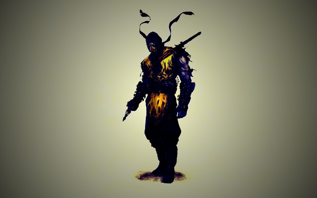 Скорпион из Мортал Комбат обои