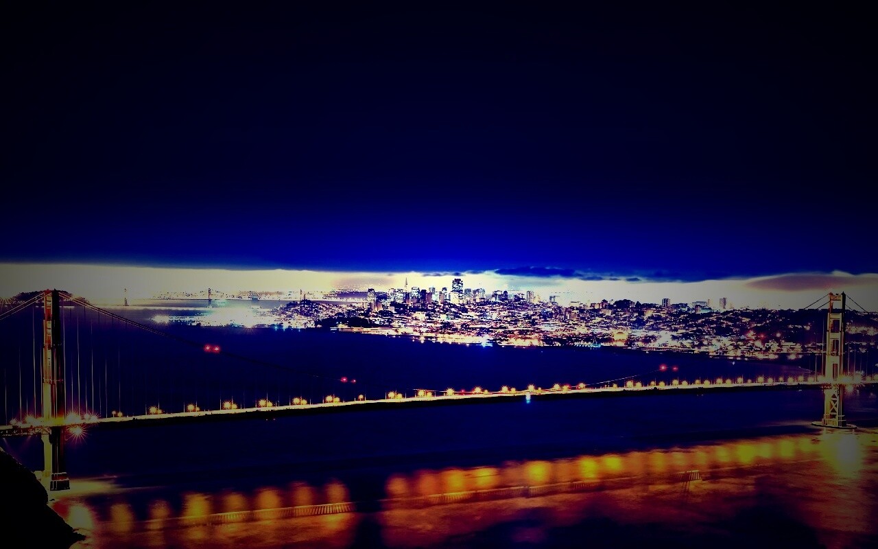 Ночной Нью-Йорк обои