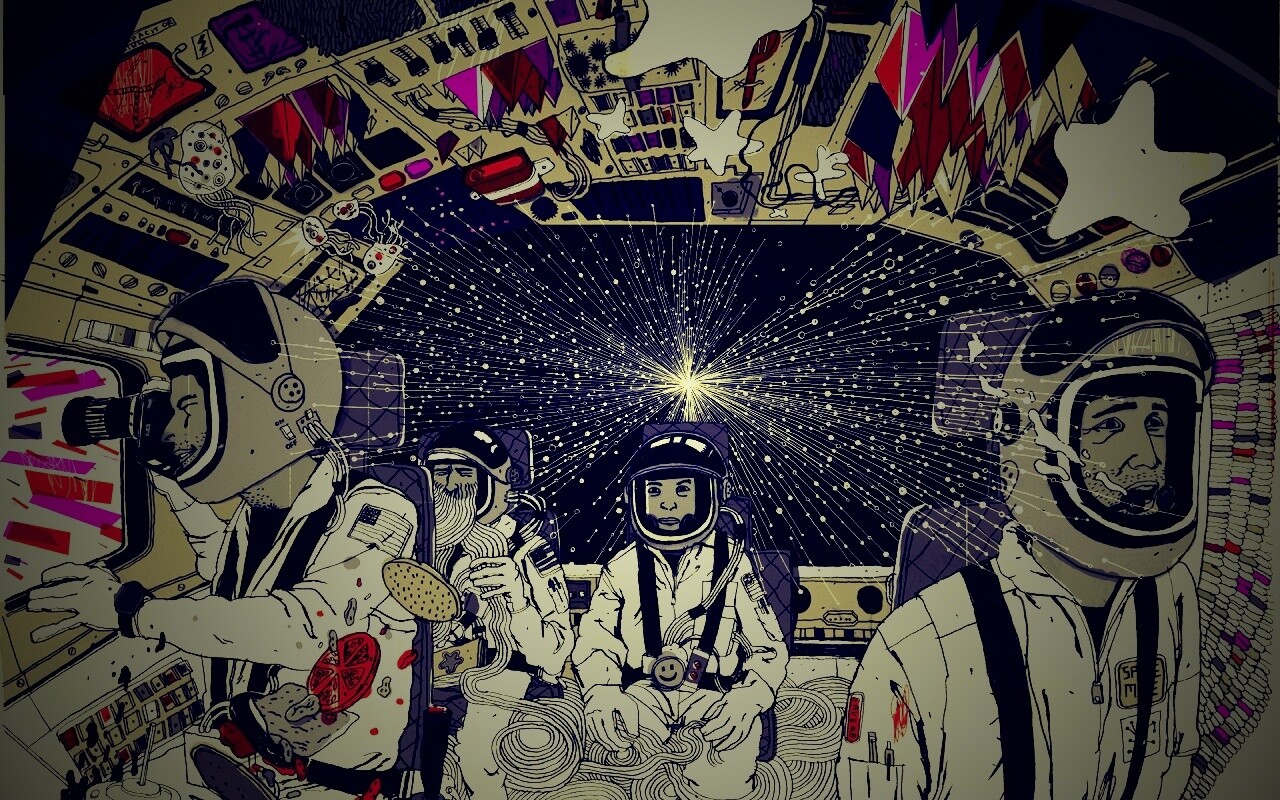 Упоротые космонавты обои