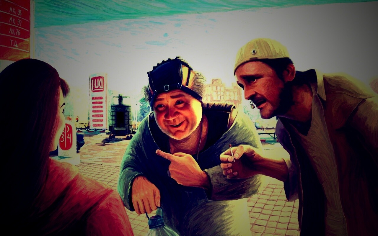 Арт пародия на Кин Дза Дзу обои