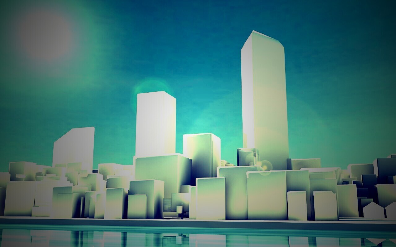 Картонный город обои