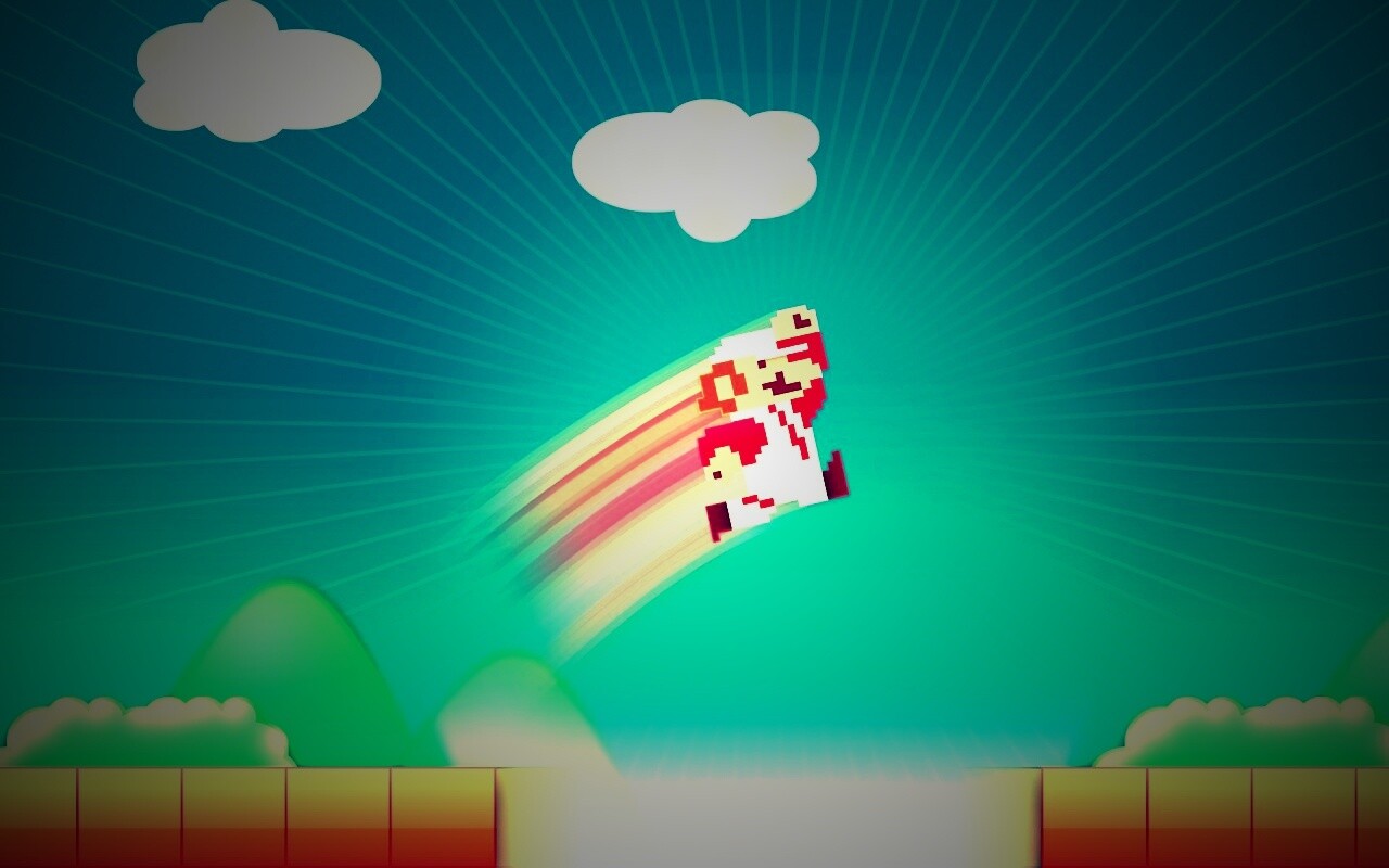 Прыжок Марио обои