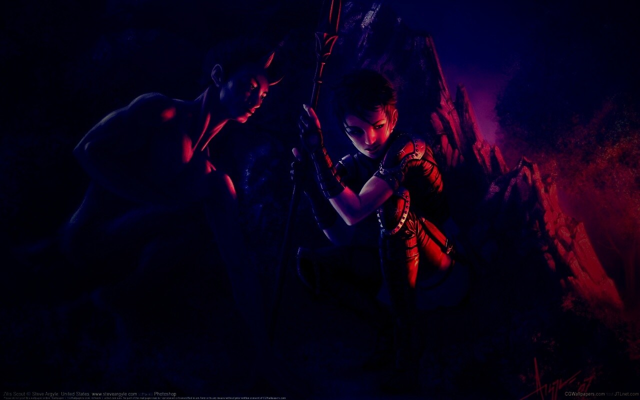 Девушка и сильван обои