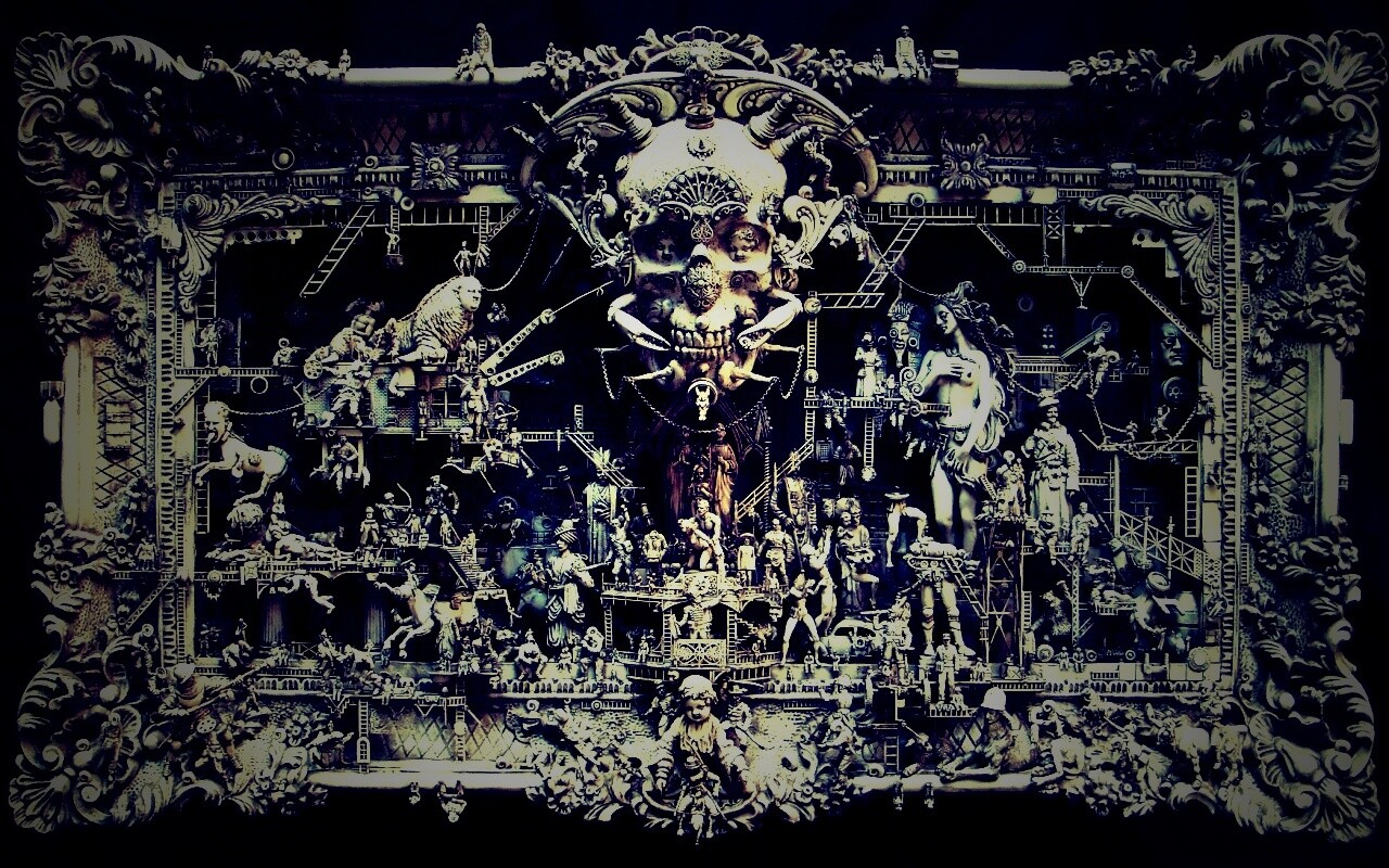 Адская скульптура обои