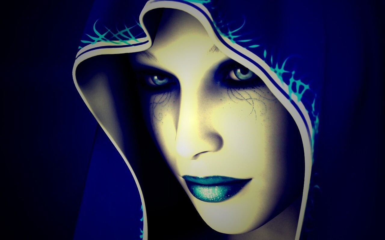 Магичка в капюшоне обои