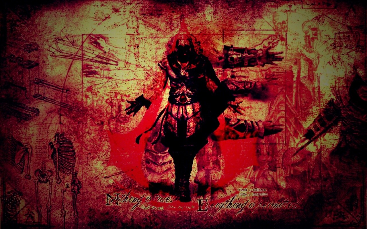 Гравюра Assasins Creed обои