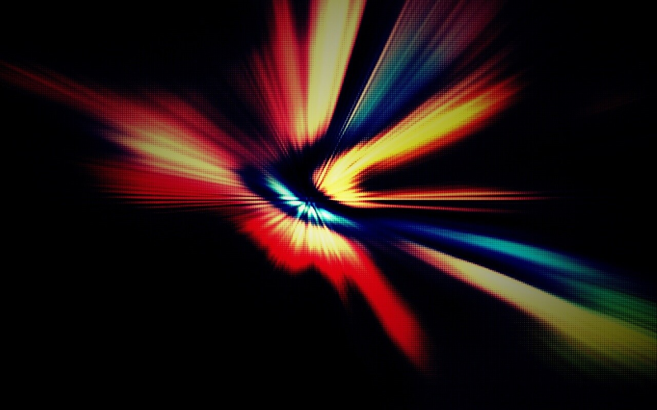 Разноцветные световые волны обои