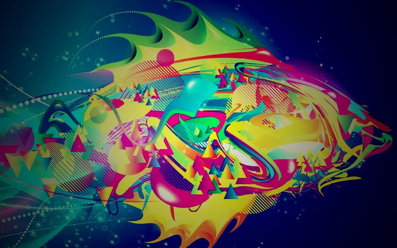 Абстрактная рыба обои