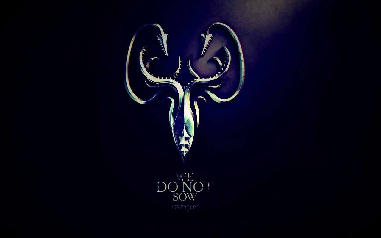 Металлический герб дома Грейджой обои