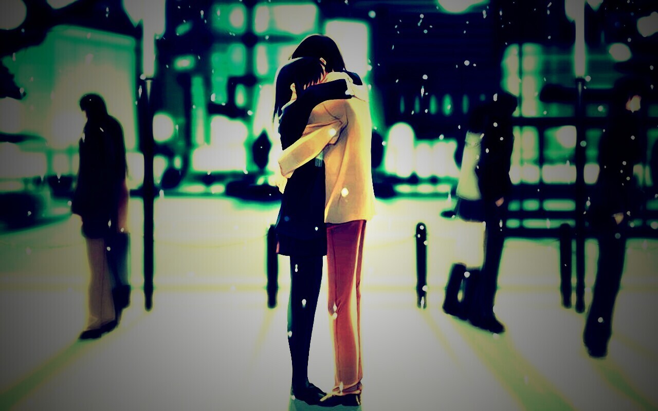 Объятия обои