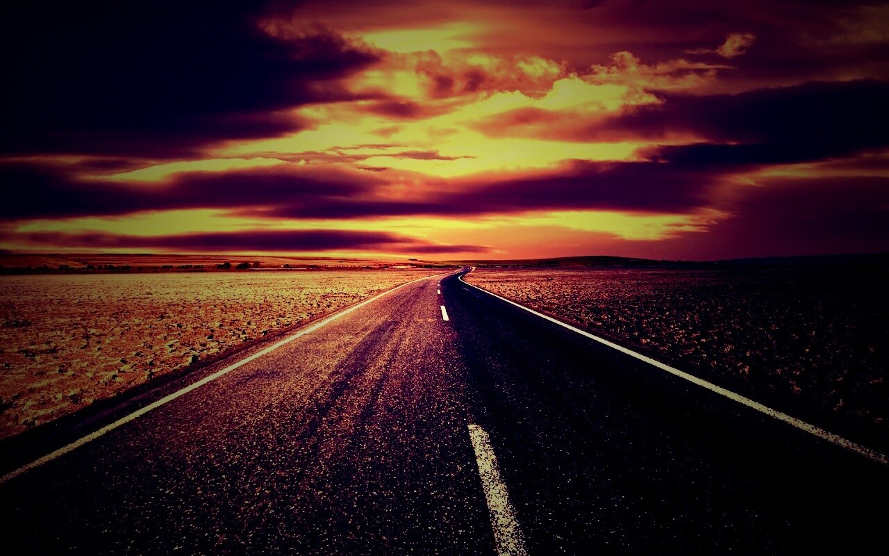 Дорого к горизонту обои