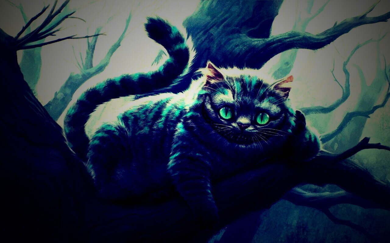 Чеширский кот обои