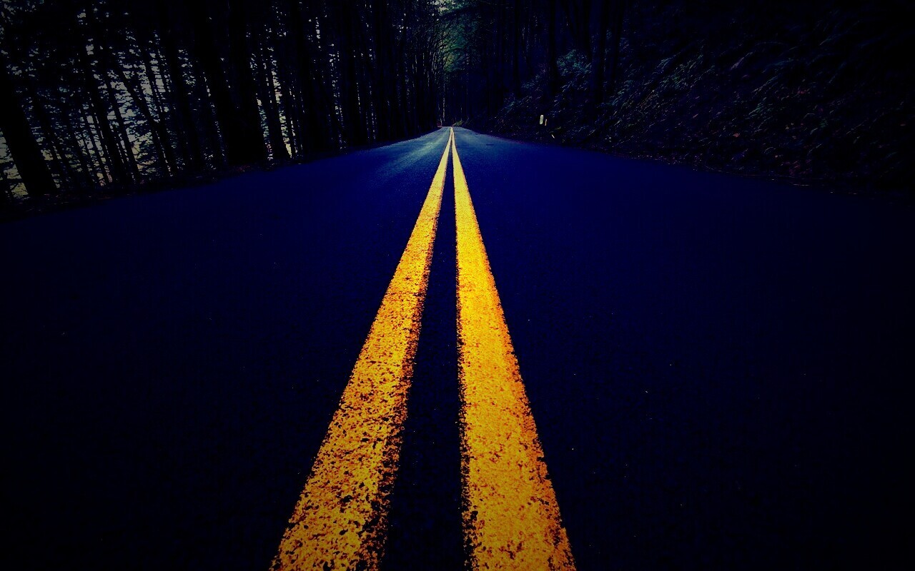 Дорога в лесу обои