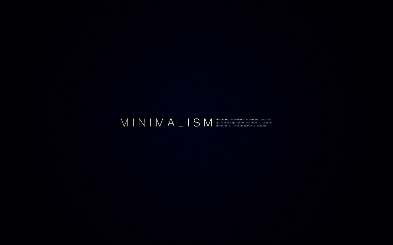 Минимализм обои