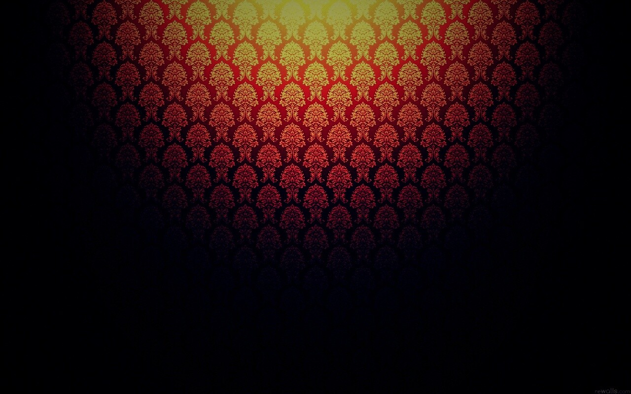 Оранжевые узоры обои