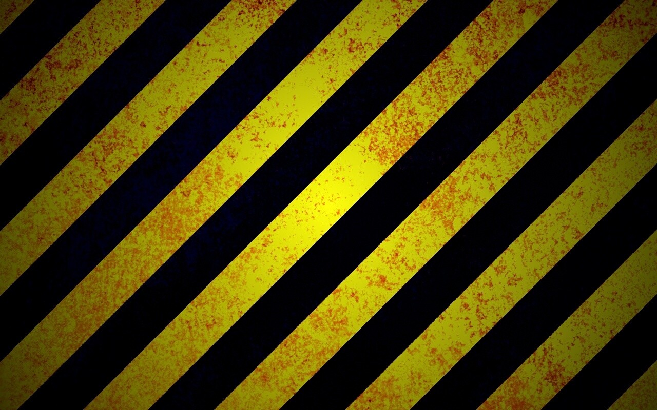 Предупреждающая черно-желтая штриховка обои