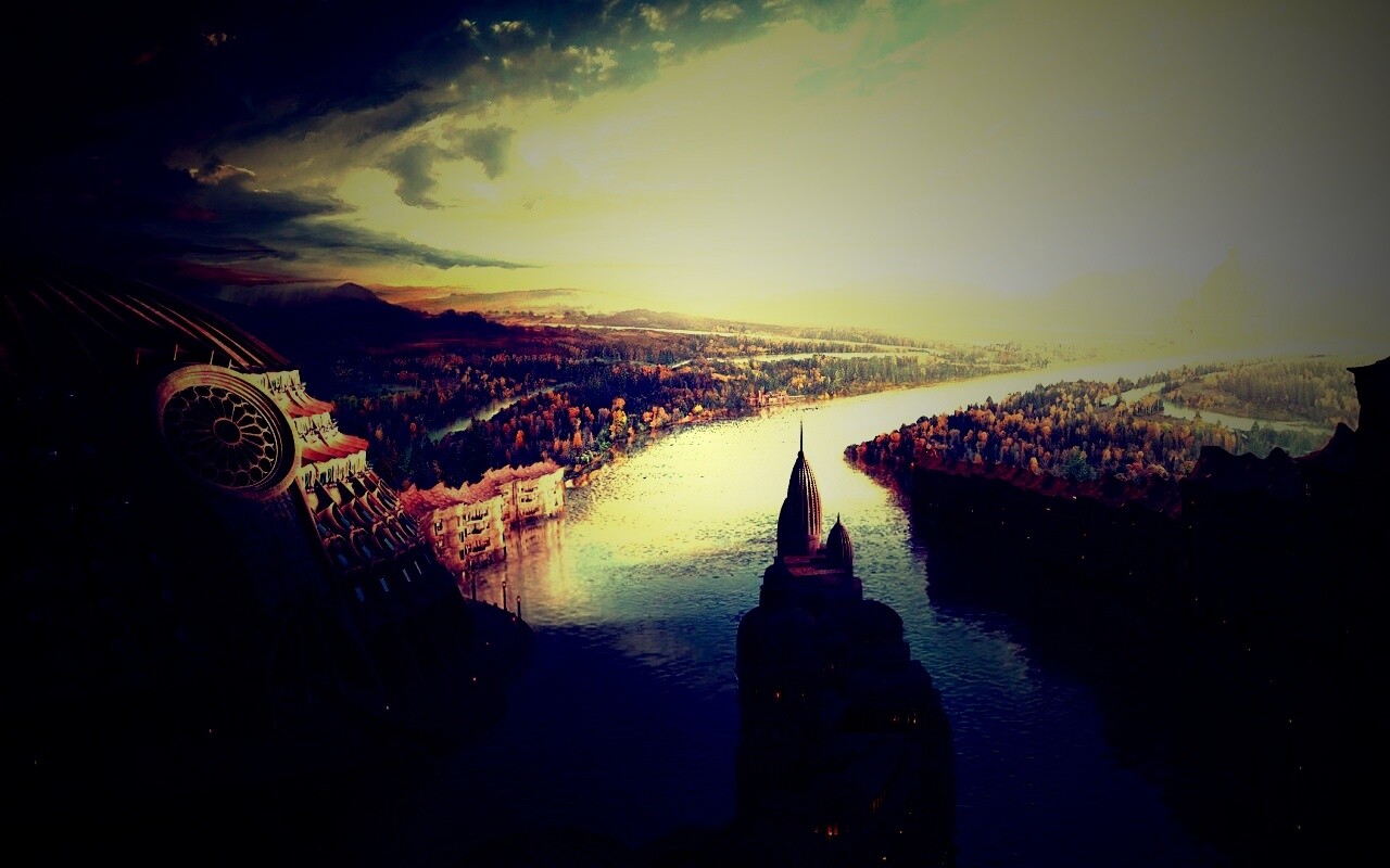 Древний город обои