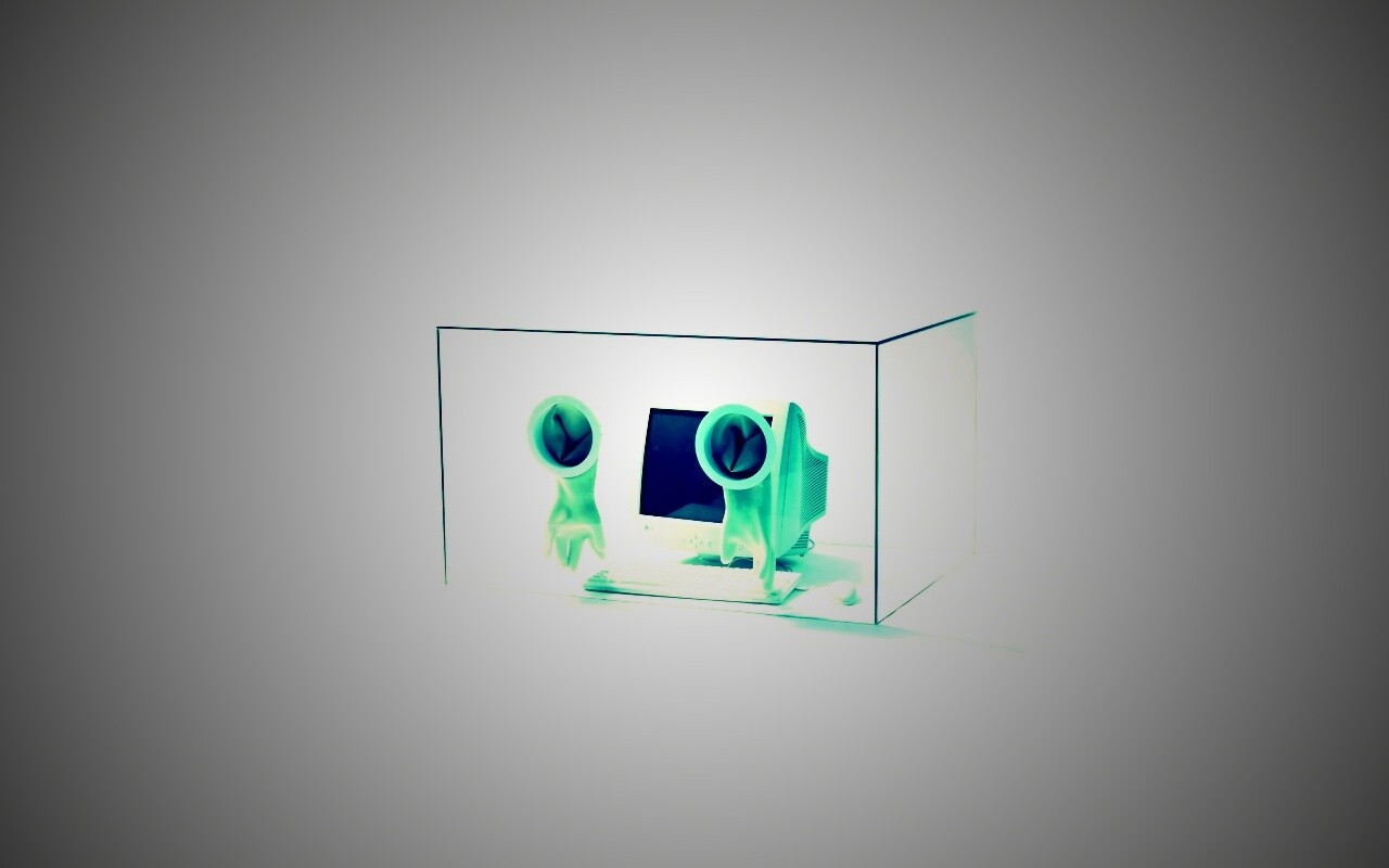 Зараженный компьютер обои