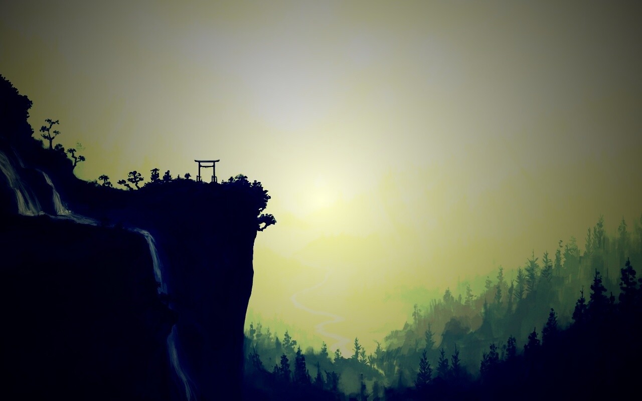 Пейзаж в китае обои