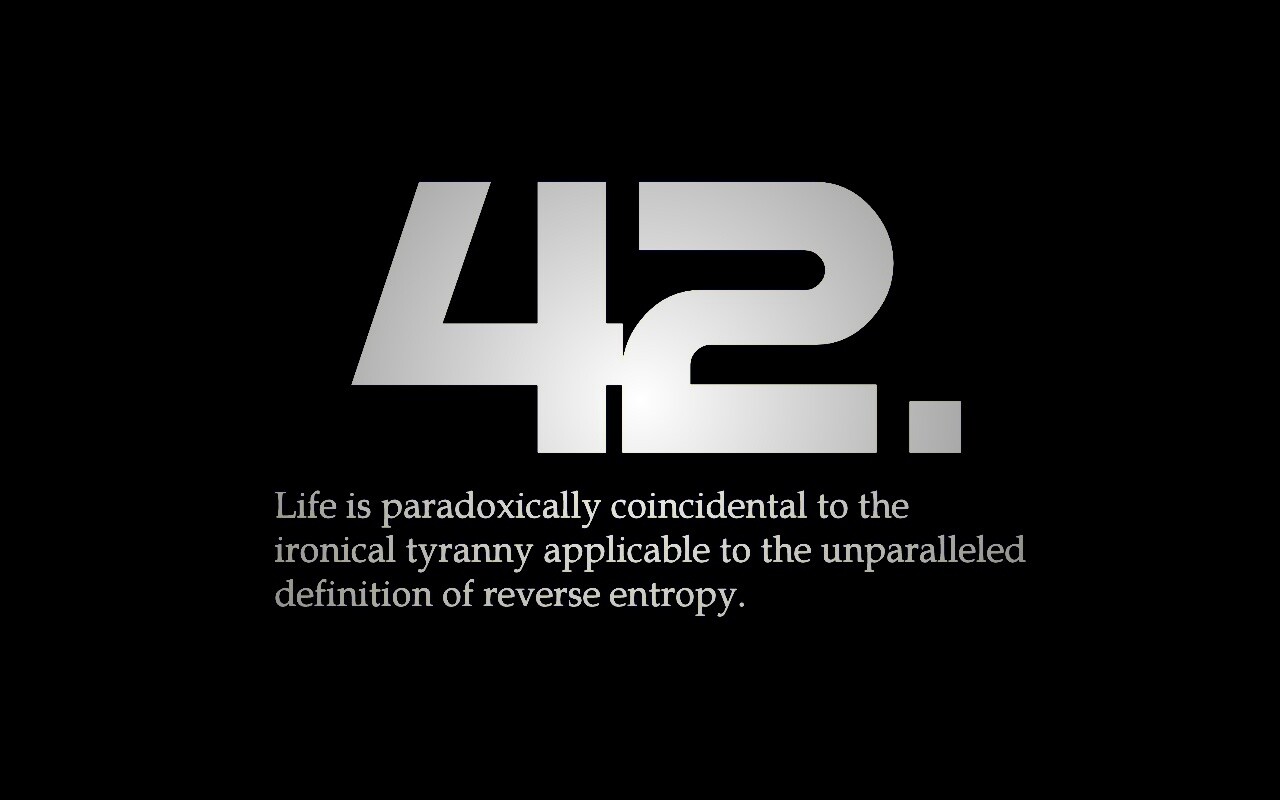 Ответ жизни, вселенной и вообще обои