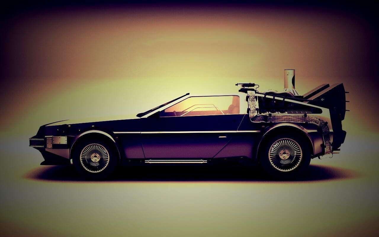 DeLorean машина времени обои