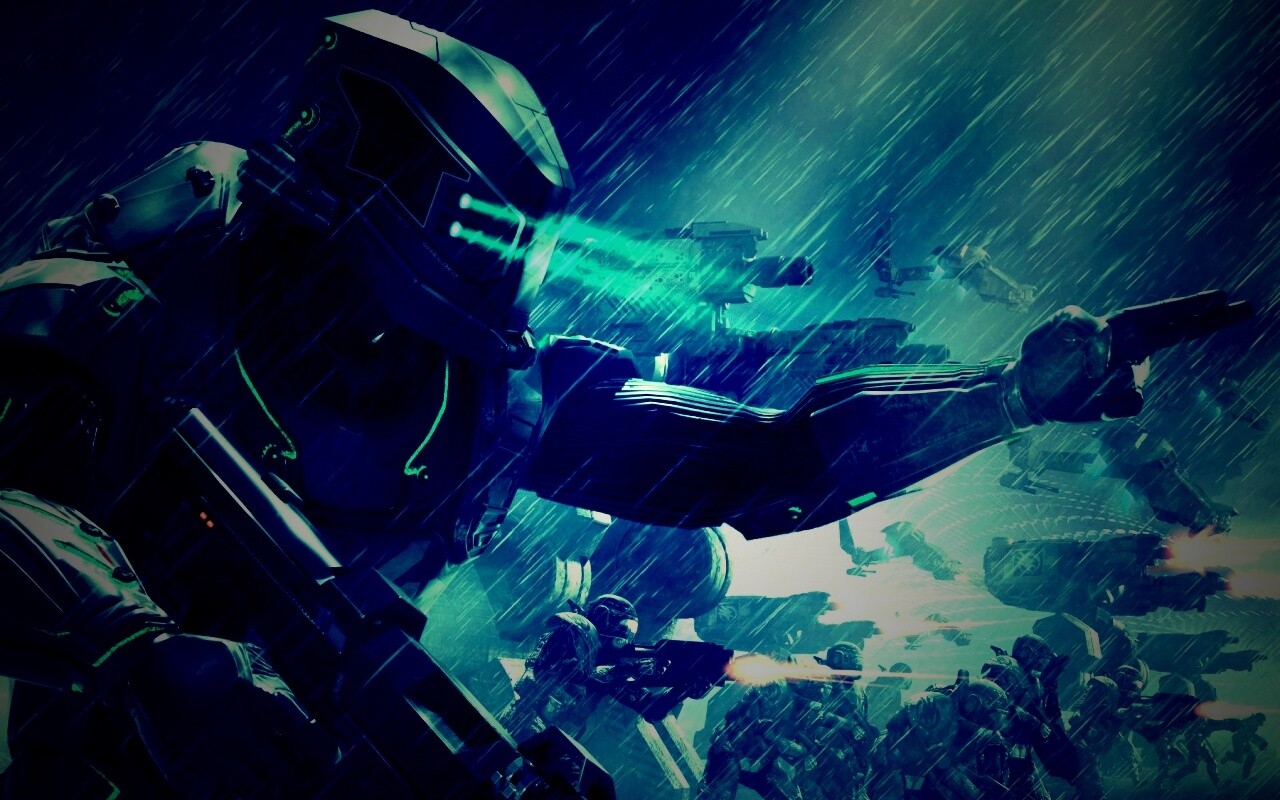 Бой под дождем обои