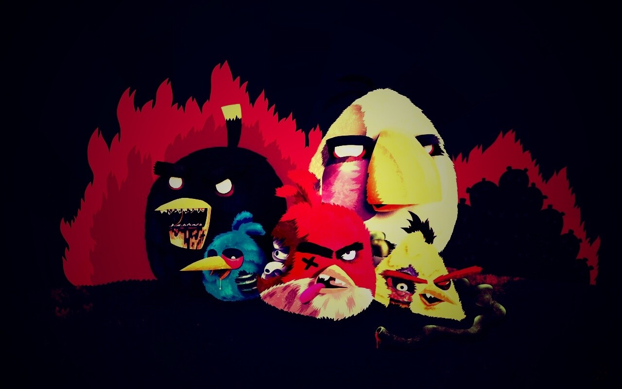 Angry Zombie Birds обои