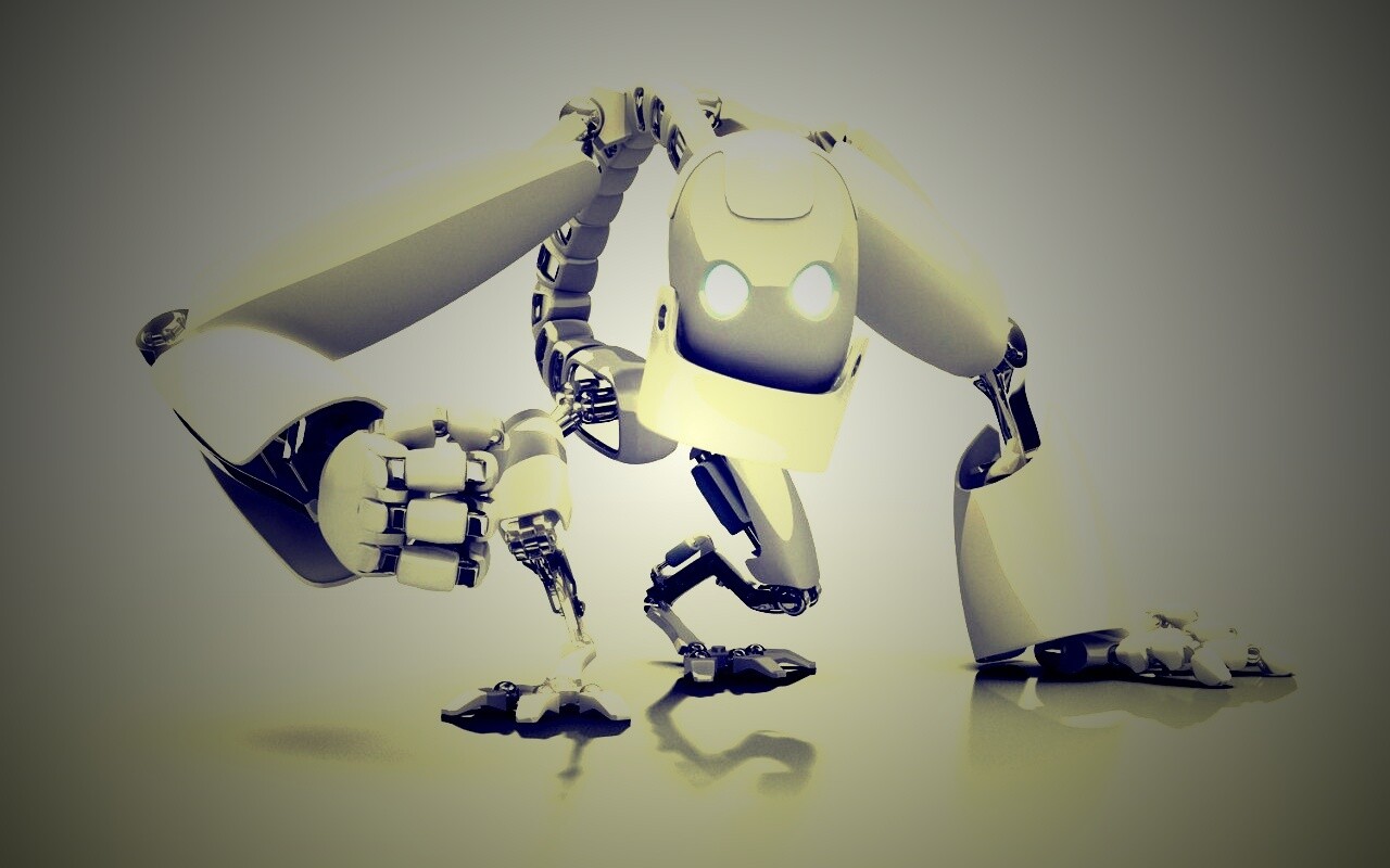 Крадущийся робот обои