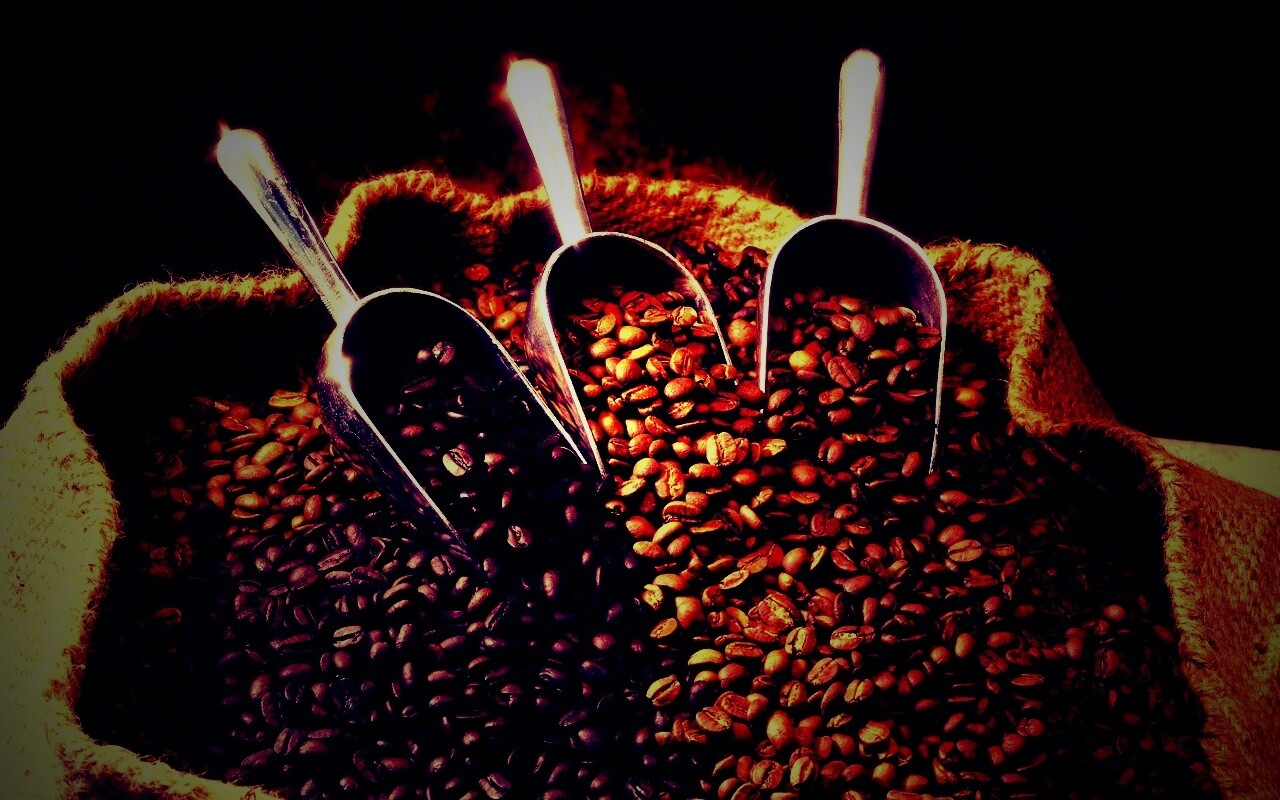 Мешок кофейных зерен обои