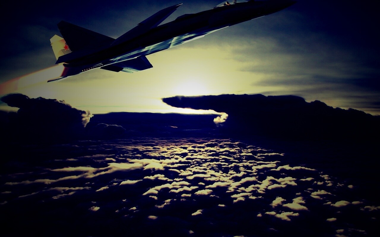 Истребители в небе обои