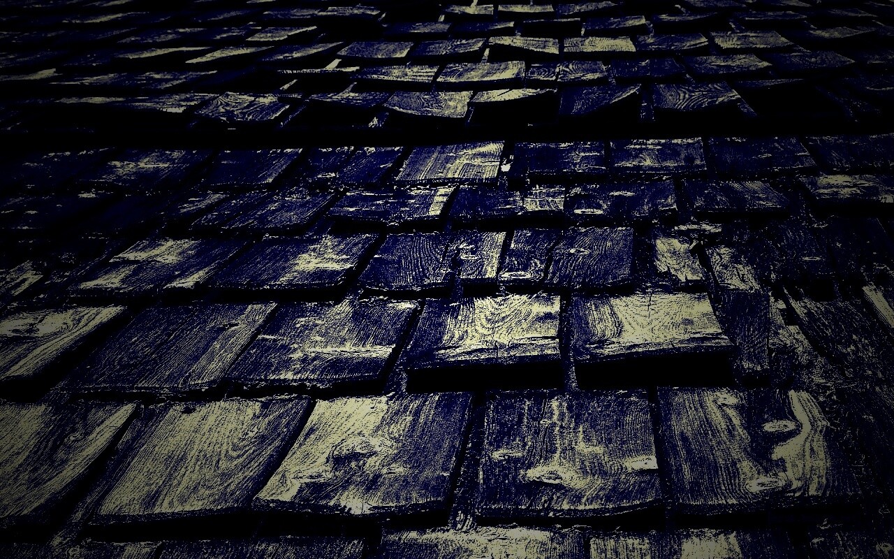 Деревянная крыша обои