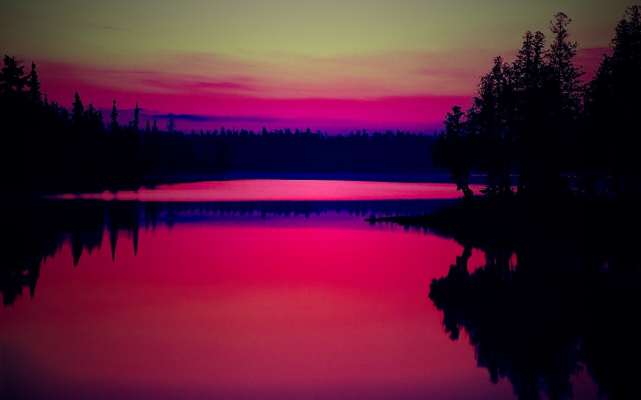 Вечерний пейзаж обои