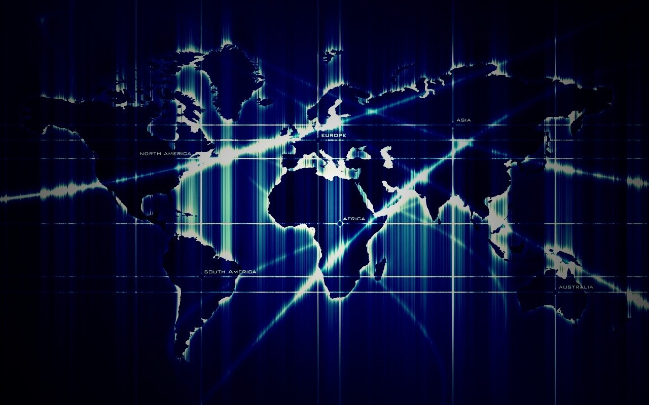 Карта мира в новом стиле обои