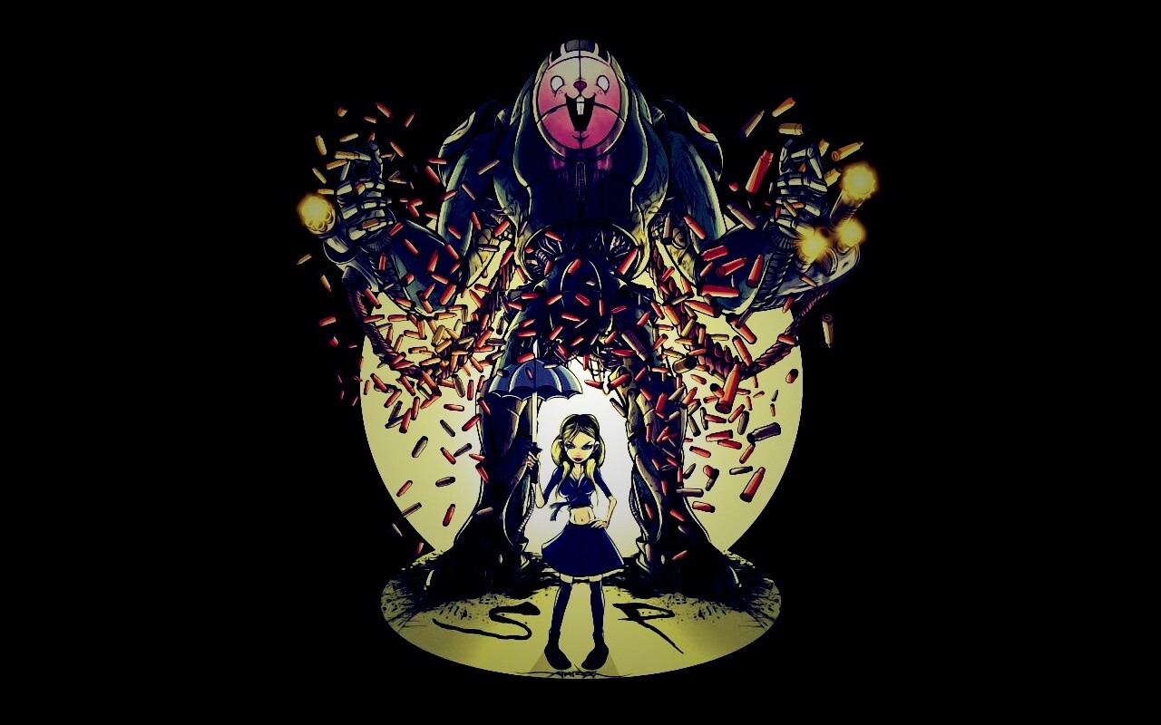 Куколка и боевой робот обои