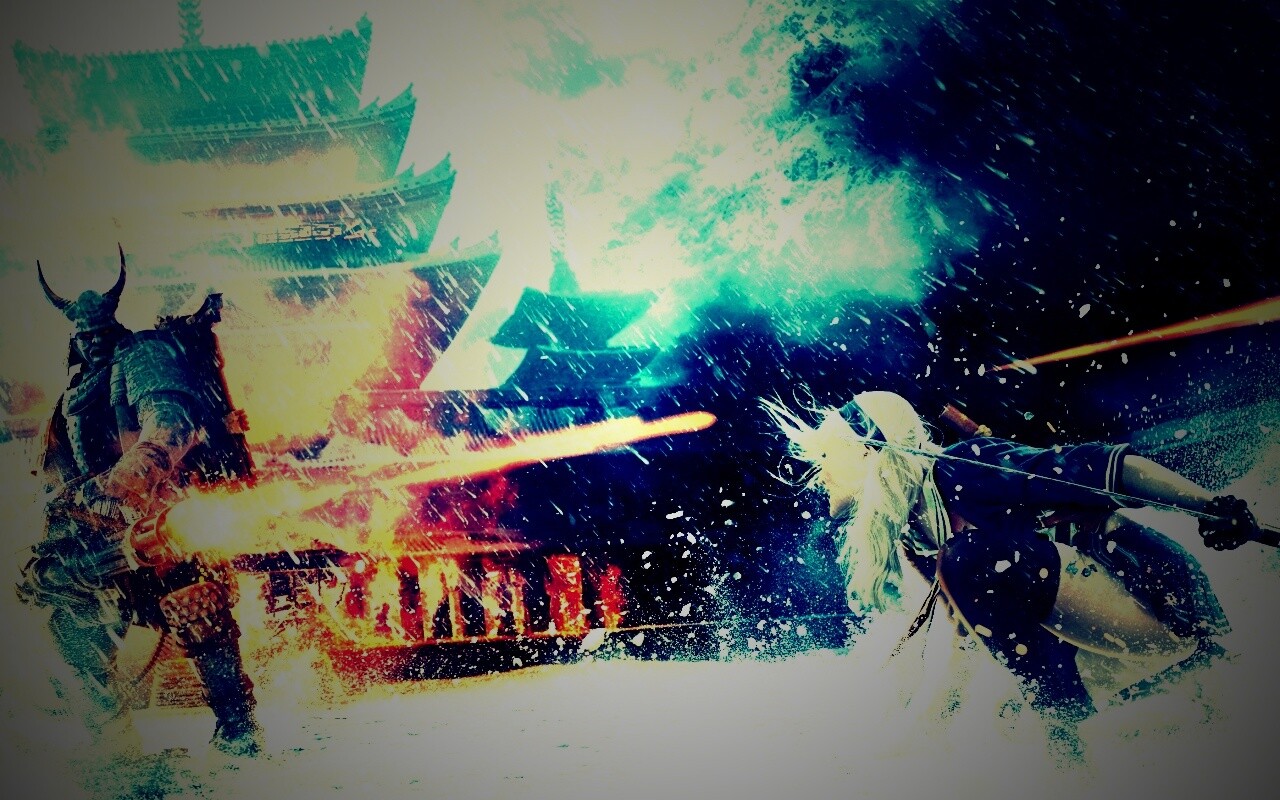 Куколка против самурая обои