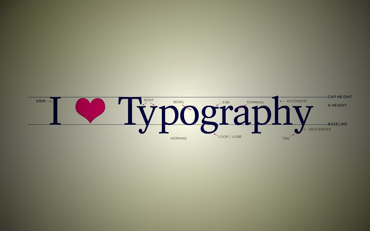 I love typography обои