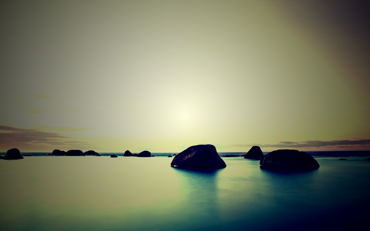 Небо и вода обои