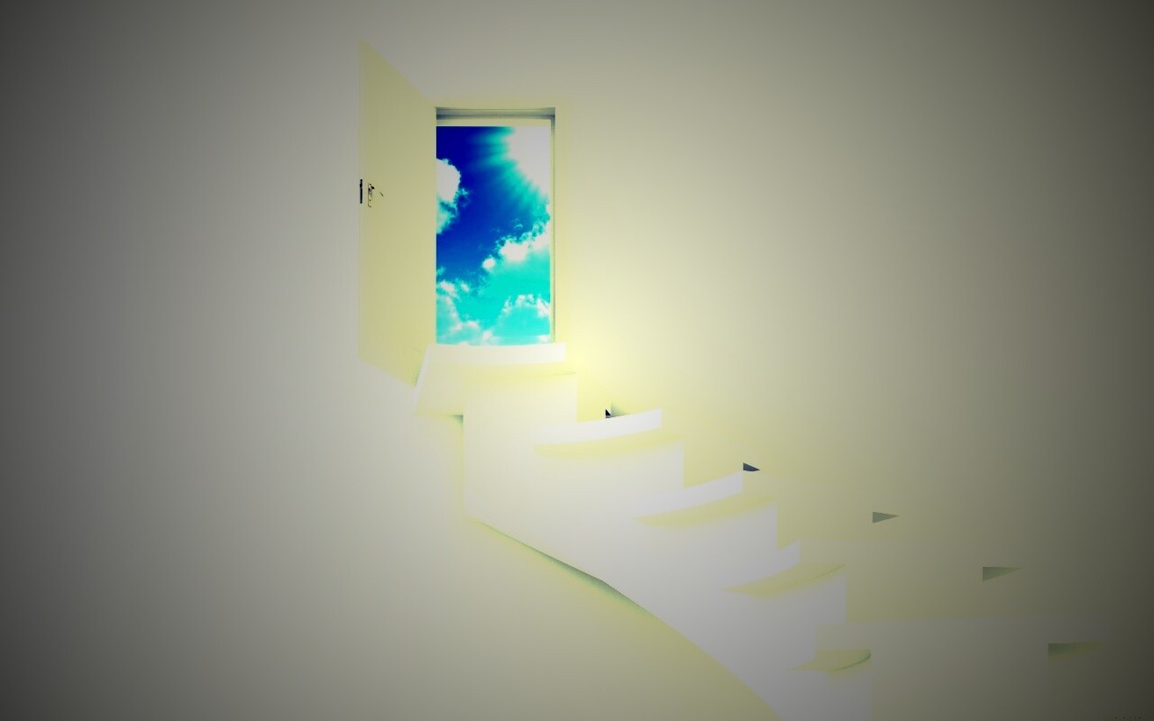 Лестница в небо обои