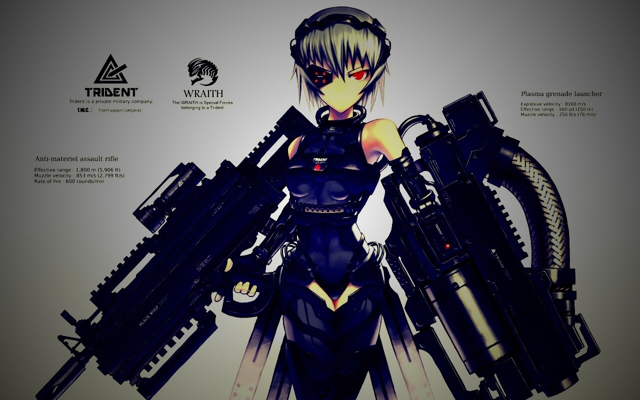 Девушка с оружием обои