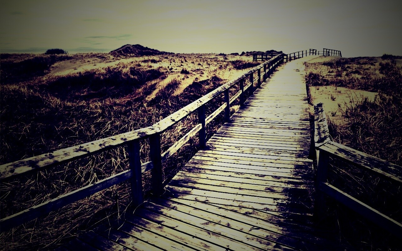 Деревянная дорога обои