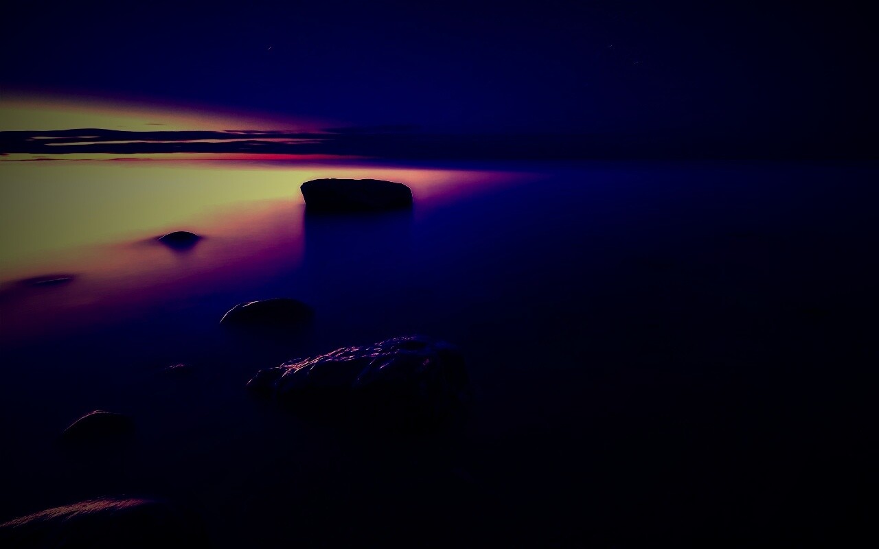 Камни в тумане обои